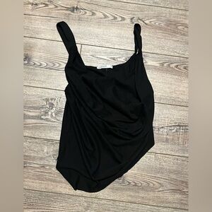 NWT stateside medium black bandana top slanted